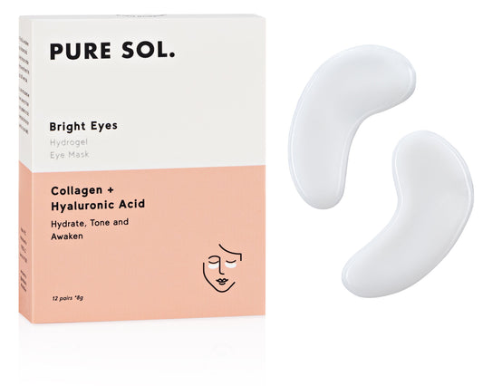 PURE SOL. Beauty Bright Eyes Collagen Hydrogel Eye Mask
