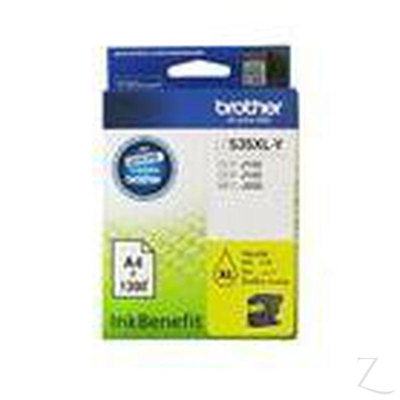 Brother LC535XL-Y Yellow Ink Cartridge for DCPJ105/ MFCJ200