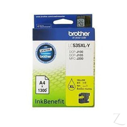 Brother LC535XL-Y Yellow Ink Cartridge for DCPJ105/ MFCJ200