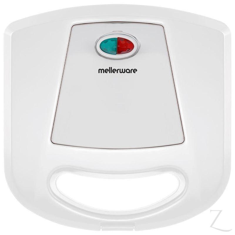 Mellerware Sandwich Maker 2 Slice Non-Stick White 750W "Doppio"