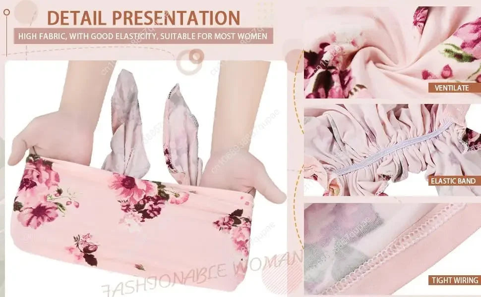 Pre-Tied Bandana Turban Hat Chemo Cancer Headscarf Headwraps Headwear for Women Hair Cover Hat