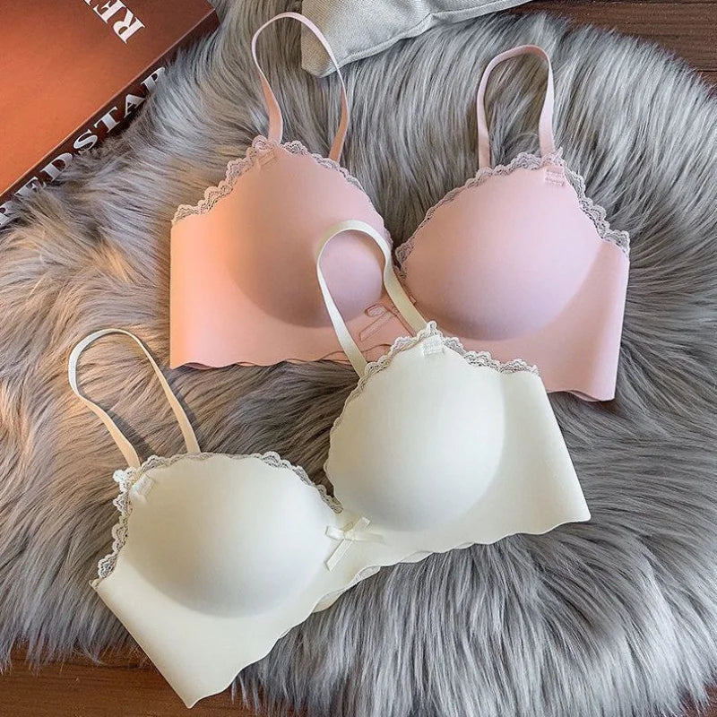 Women Small Bra Push Up Brasieres Thick Adjustable Wireless Underwear Woman Sexy Intimates Lingerie Brasiere