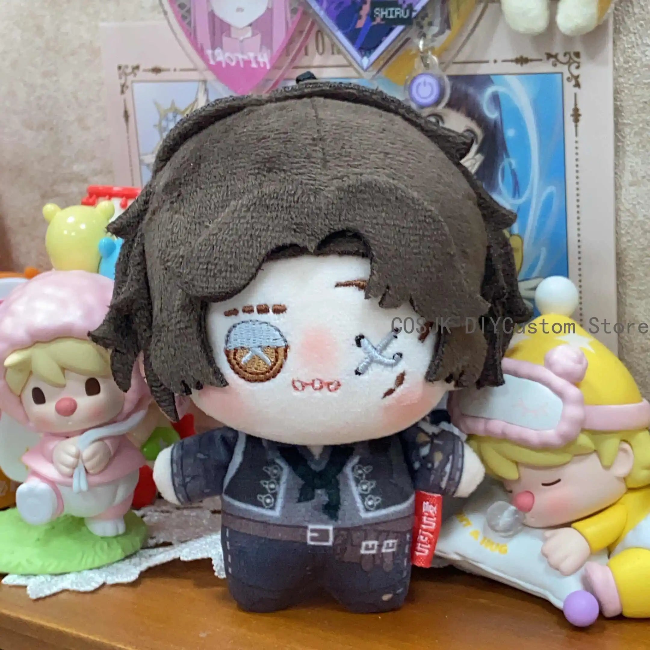 Matthias Czernin Identity Ⅴ10CM Anime Cute Nunu Body Mini Plush Pendant Keychain Plushie Bag Hangings Mascot Christmas Gifts