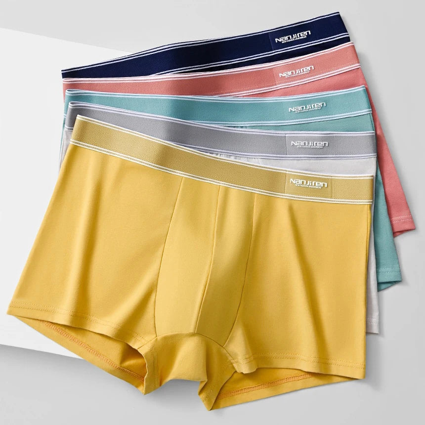 1Pcs Boxer Shorts Men's Underwear Sexy Panties Cotton Boxers Man Underpant Comfortable and Fit U Convex Lingerie Plus Size L-6XL