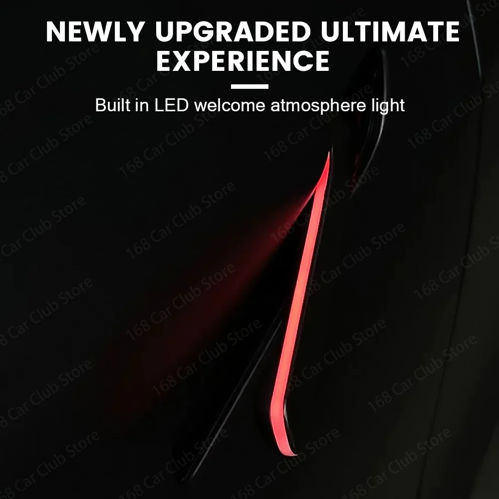 Four Door Electric Illuminated Handle LED Lights For Tesla Model 3 Y Car Highland The Latest Waterproof Four Door light For 2025