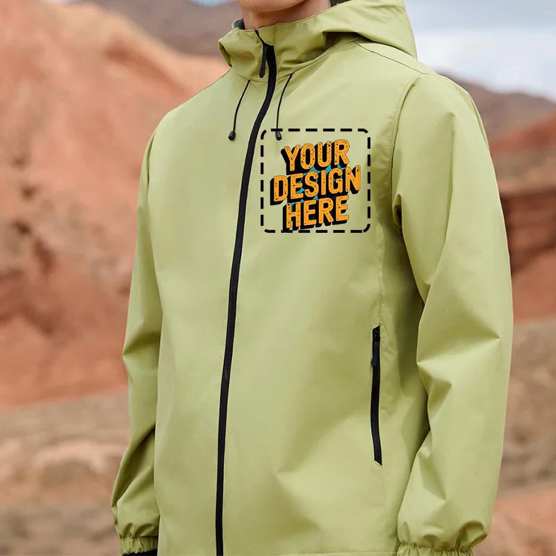 Waterproof Hiking Jackets for Men and Women Sun Protection Windbreaker Camping Climbing Rain Coat Unisex Portable Clothes