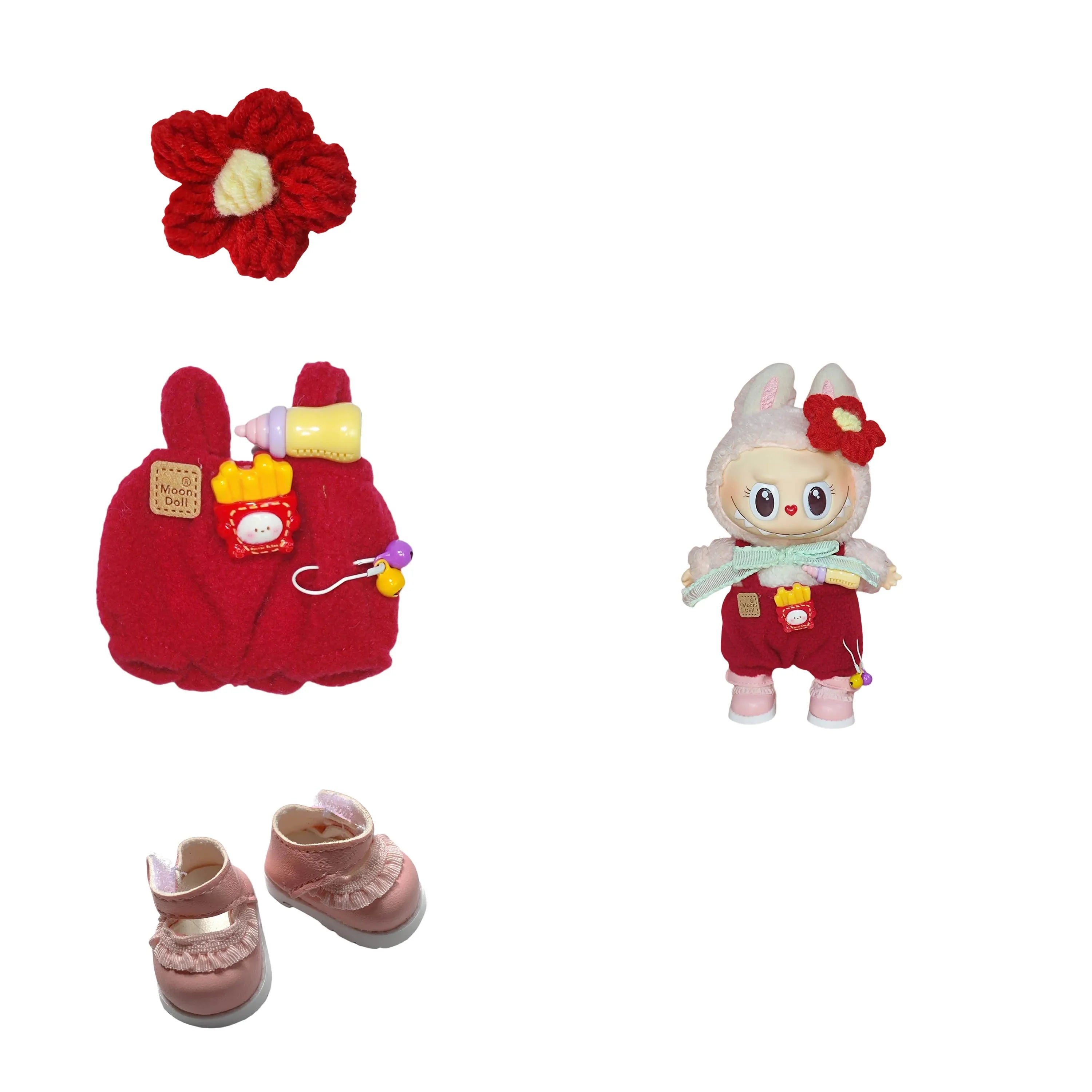 For 15-17cm Clothes for Labubu  - Mystery Box with Fashion Outfits, Baby Bottle Accessories, Cute & Stylish Sets