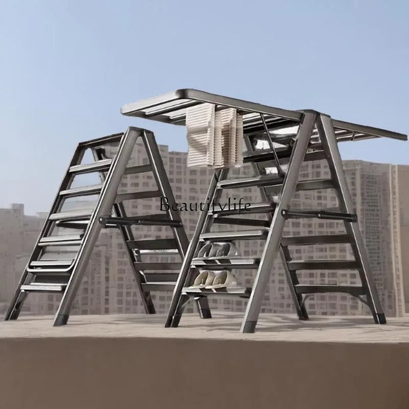 Modern Adjusable Clothes Hanger Mulifunction Pretty Bathroom Clothes Drying Rack Organizer Foldable Appendiabiti Home Furniture