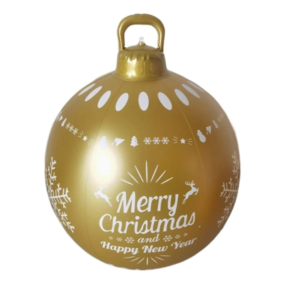 Giant 60cm Inflatable Balloons without Light DIY Christmas Ball Decoration Toy Venue Layout Ball Christmas