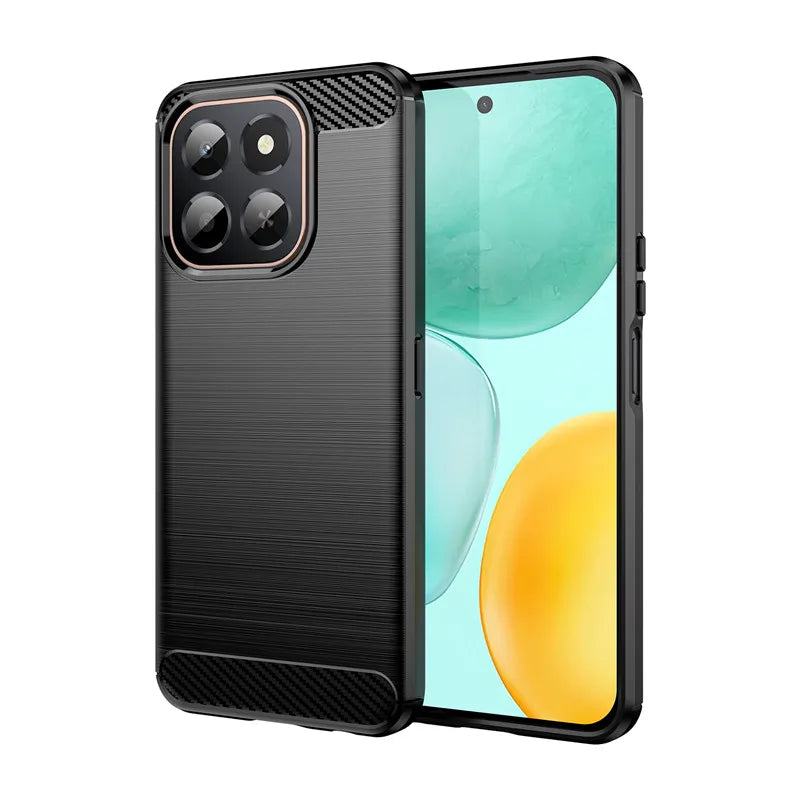 For Honor X6c Case Honor X6c Cover Funda Shockproof Brushed TPU Anti-Slip Luxury Silicone Protective Phone Cover For Honor X6c