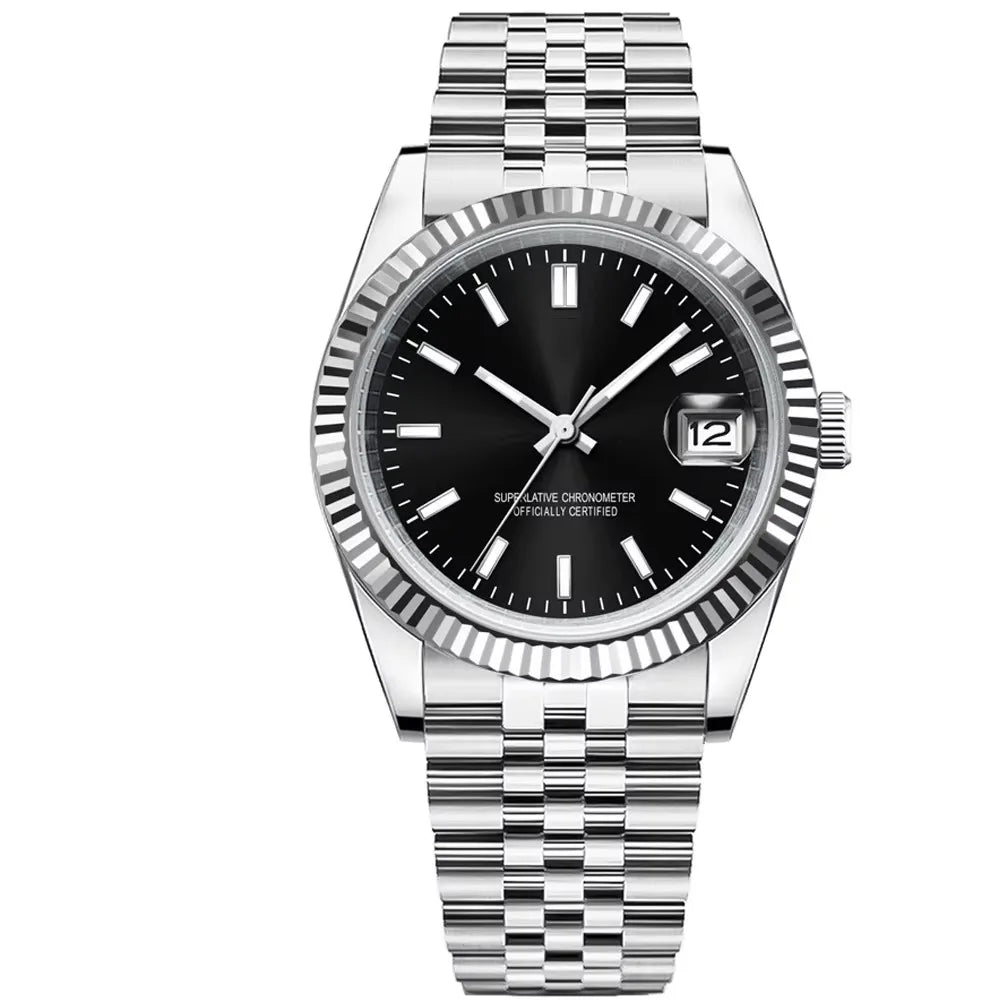 36/39mmCustom Logo  Watches Men's Luxury Automatic Mechanical Wristwatch Sapphire Glass Stainless Steel Waterproof Watch