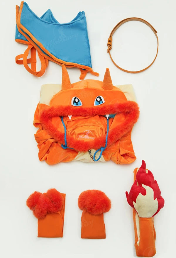 MOBBUNNY PM Derivative Sexy Lingerie Plush Homewear Fluffy Bodycon Romper Hooded Bodysuit with Wings Tail