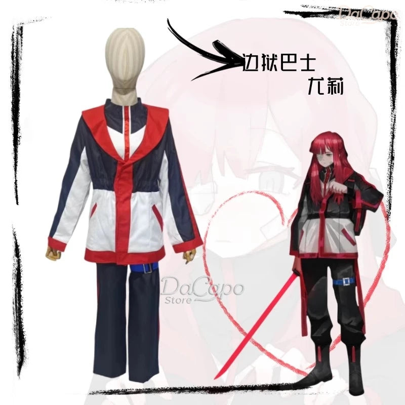 Limbus Company Yuri Cosplay Costume Wig Women Coat Suit Halloween Clothes Party Uniform Anime Game Event Roleplay Adult Set