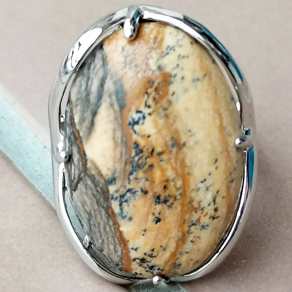 Labradorite Bead Ring  PWB1018