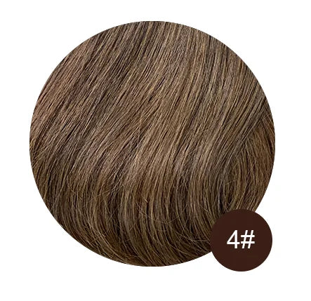 Straight Silk Top Base Topper Swiss Lace Clip In  Women Toupee With Bangs Breathable 100% Real Human Hairpiece Blonde Color Wigs