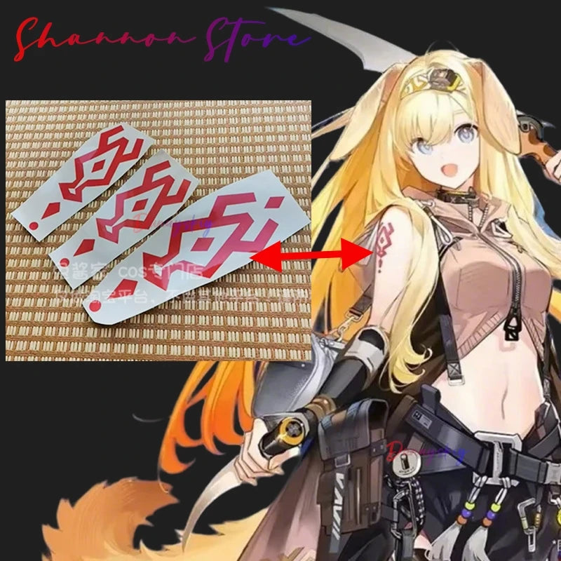 Arknights Brigid Cosplay Costume Brigid Wig Hair Band Tail Accessories Prop Uniform Anime Halloween Disguise for Adult Women