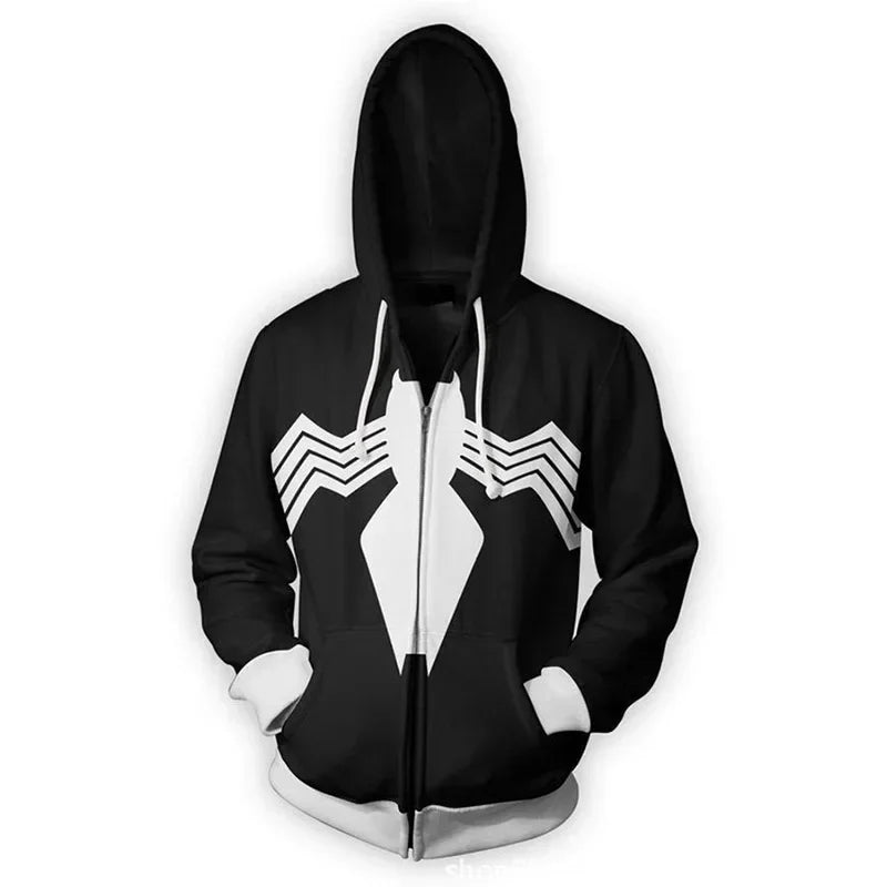 Cosplay Movie Spider Women Sweatshirt Hoodie Gwen Stacy Cosplay Costume Hooded Jacket Coats Men Women Pullover Trainsuit S Anime