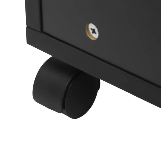 Salon Trolley Cart,4 Drawers Rolling Cart with Wheels,Wooden Hair Salon Storage Cabinet Utility Trolley with Hair Dryer Holder,S