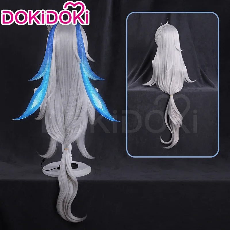 A2025 New IN STOCK Neuvillette Game Genshin Impact DokiDoki Hair Cosplay Fontaine Free Lace Wig Cap Men ★ HAxiba.
