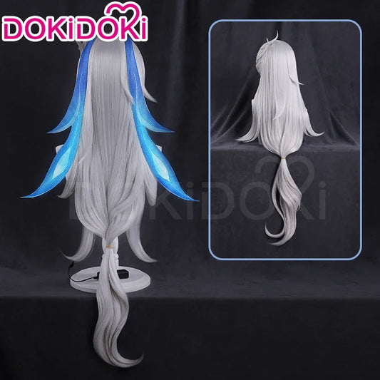 A2025 New IN STOCK Neuvillette Game Genshin Impact DokiDoki Hair Cosplay Fontaine Free Lace Wig Cap Men ★ HAxiba.