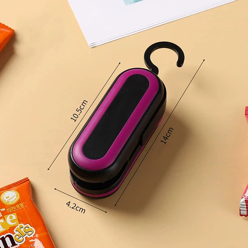 1300mAh Rechargeable Mini Bag Sealer and Cutter, 3 Variable Heat Modes, Widened Thermal Strip