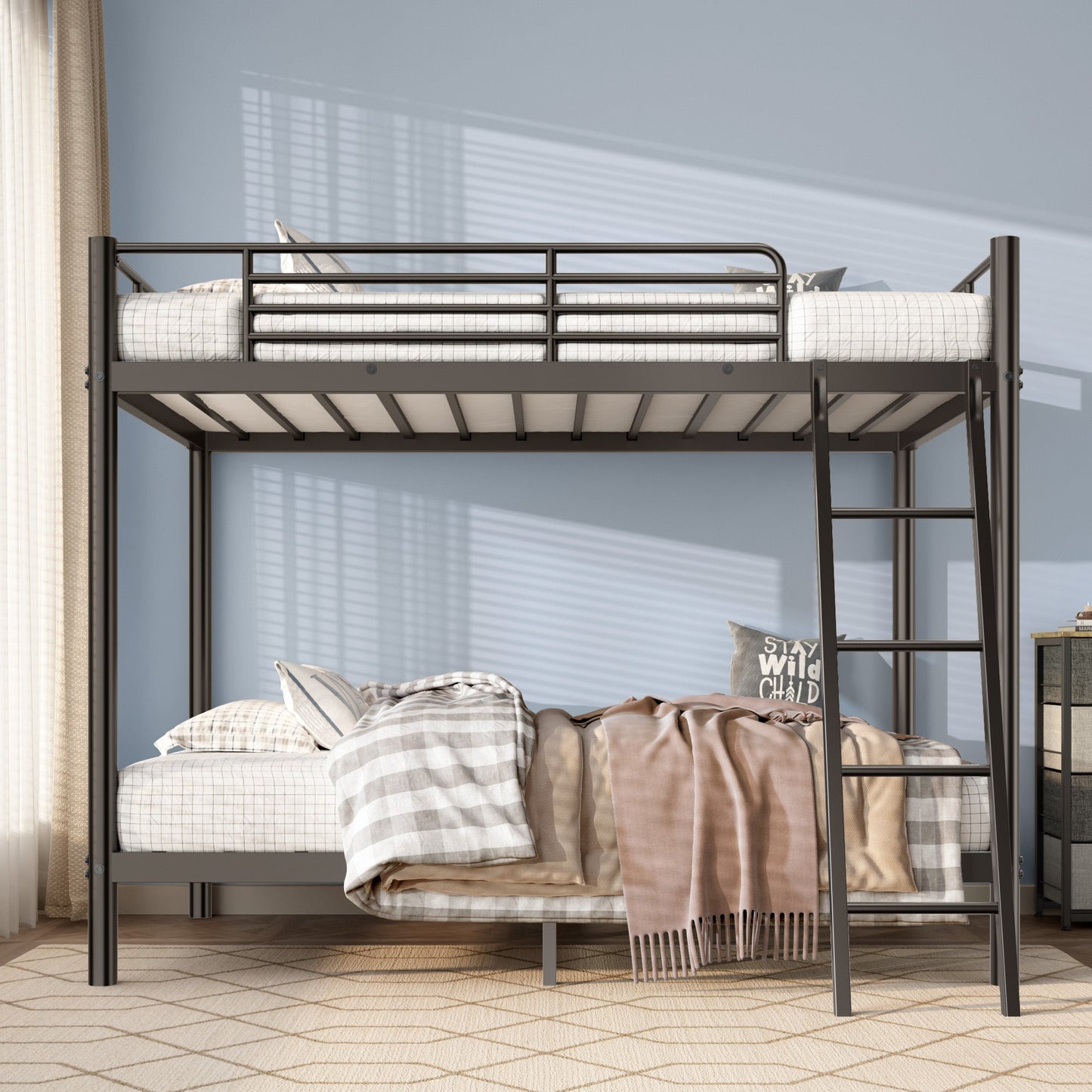 LuneluX_Home – SpaceSaver Loft Bunk Bed (Twin over Twin)