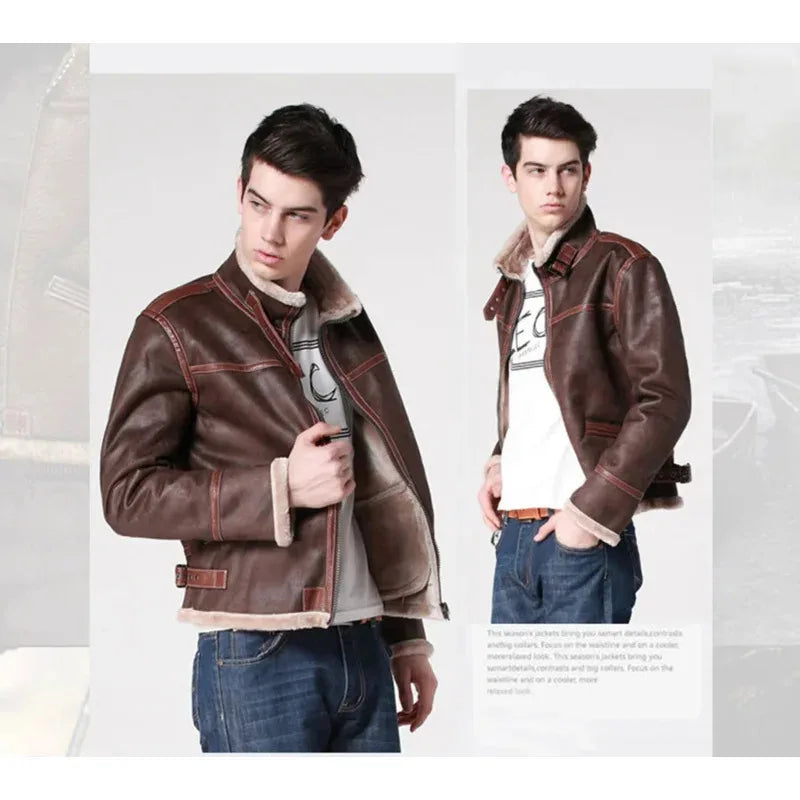 New 2025 Biohazard Resident 4 Leon S Kennedy Evil Costume Leather Coat Cosplay PU Faur Jacket Long-sleeve Winter ★ ★ ★ ★