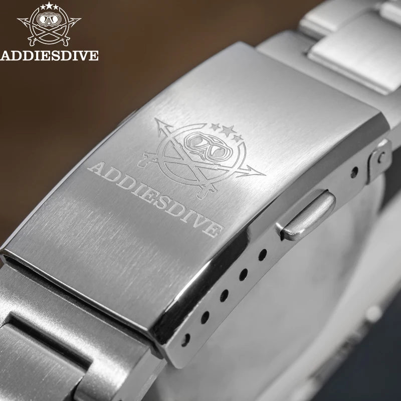 ADDIESDIVE Hot Brand 36mm Luxury GMT Watch Gift for Men 10Bar Waterproof BGW9 Super Luminous 316L Stainless Steel Quartz Watches