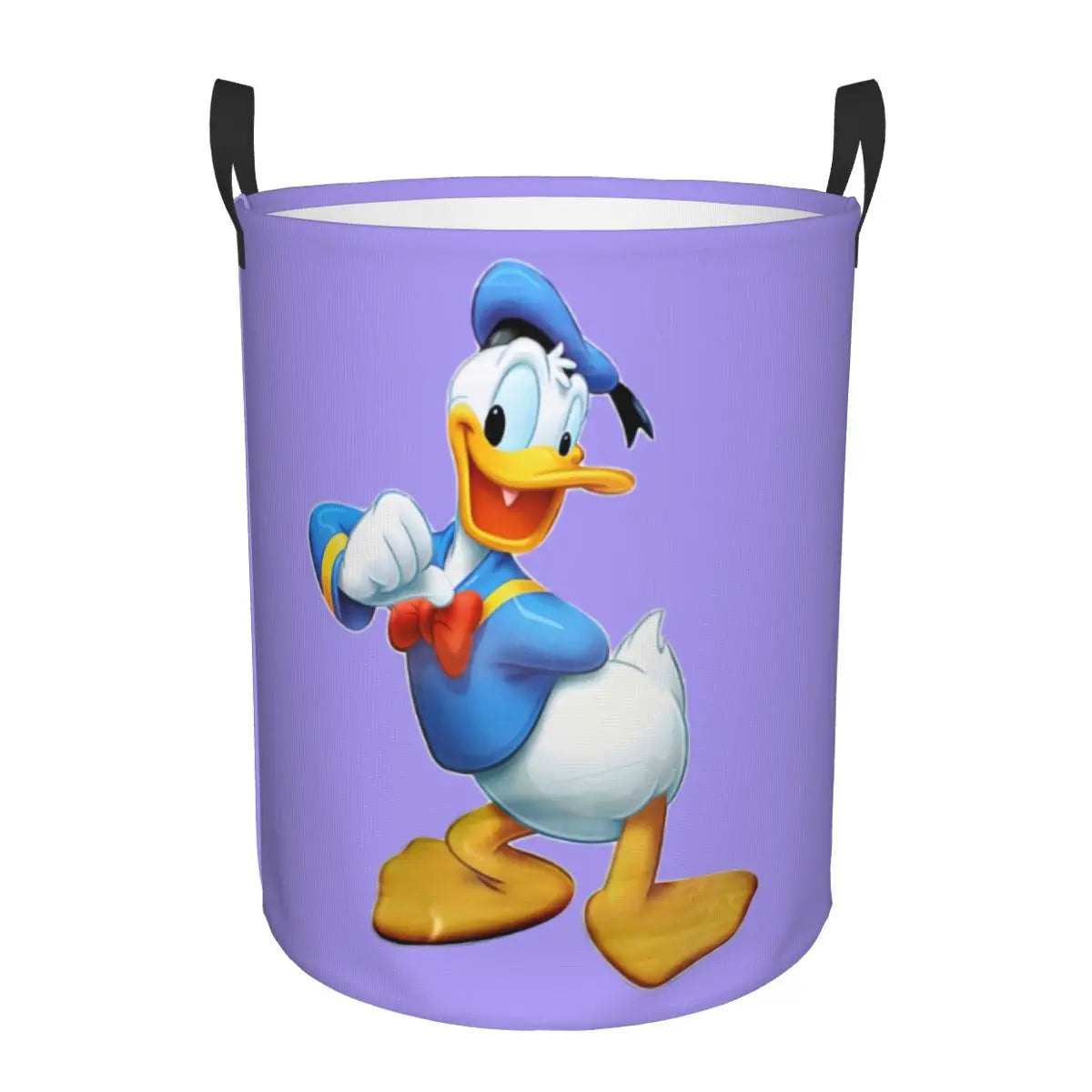 Custom Donald Duck Cartoon Laundry Basket Foldable Large Clothes Storage Bin Baby HamperCustom