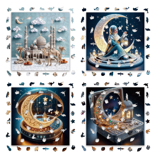 Moon Moonlight Lamp Goddess Puzzles High Quality Jigsaw Puzzle Wooden Puzzle Best Christmas Gift