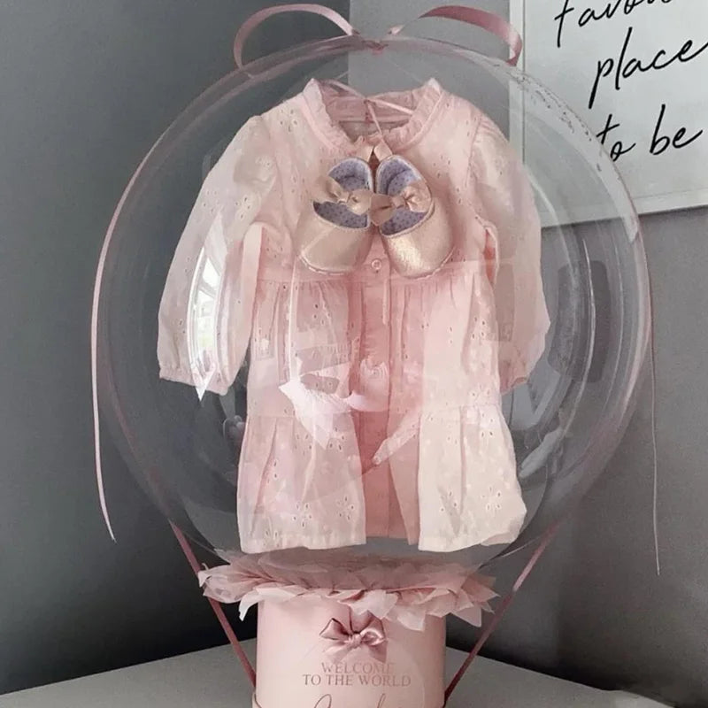 1Pc 28inch Wide Neck Balloon for Stuffings Transparent Wide Mouth Bubble Ballon Toys Clothes Birthday GIft Globo Baby Shower Dec
