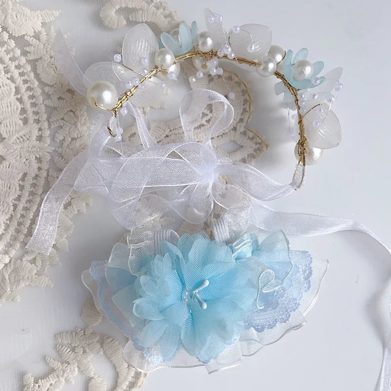 17CM Pendant Labubu Doll 17cm Labubu Generation 1 2 and 3 Macaron Color Set: Hair Hoop and Lace Skirt