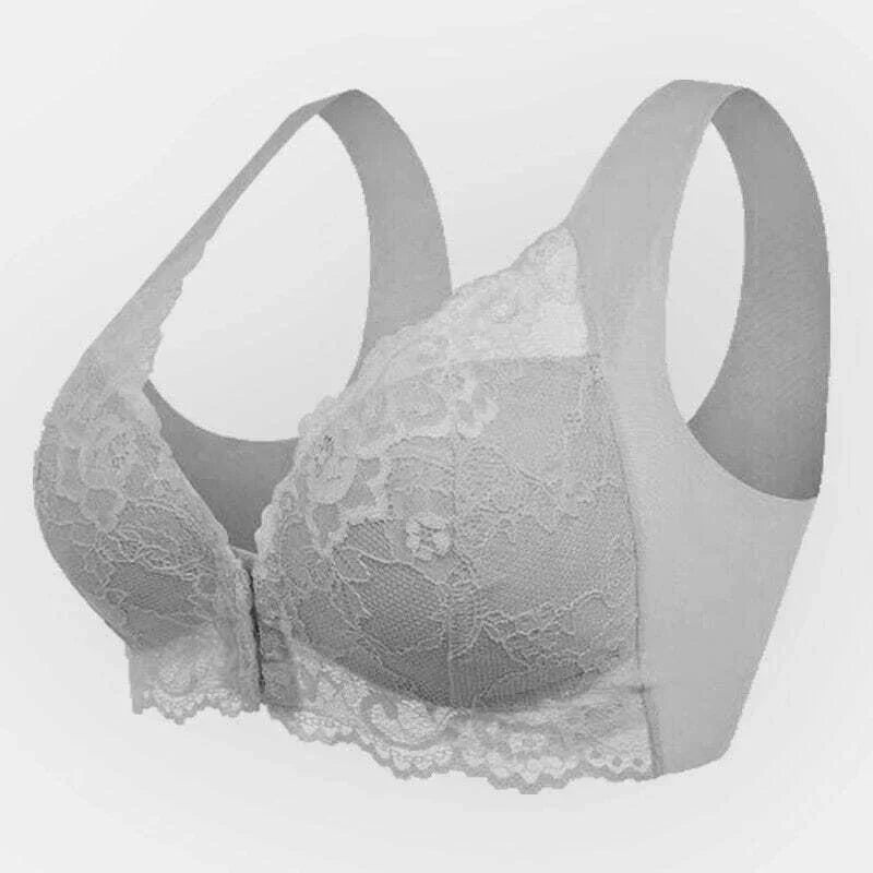 2024 New No Rims Front Buckle Large Sexy Lace Lingeries Women Bras Vest Comfortable  Sleep Plus Size L 8XL Lady's Underwear