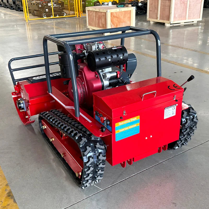 Customized High Quality CE Approve Grass Cutting Machine Crawler Brush Cutter for Agriculture Electric Remote Control Robot Lawn
