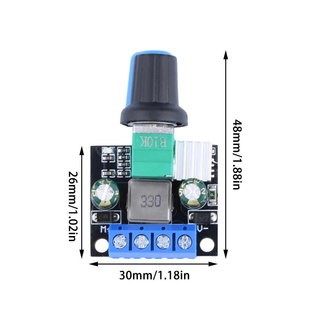 DC12V 3.5A /DC24V 1.5A PWM Motor Speed Controller Motor Driver For Brushed/brushless Motor/LED Strip/Fans/Fish Tank Pump