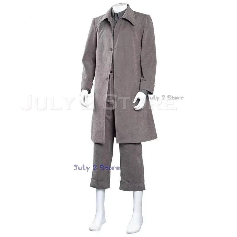asdh8@Mono cosplay Little Grey Nightmares II Costume Protagonist Mask Coat Pants Suit Men Women Halloween Party Game Sty