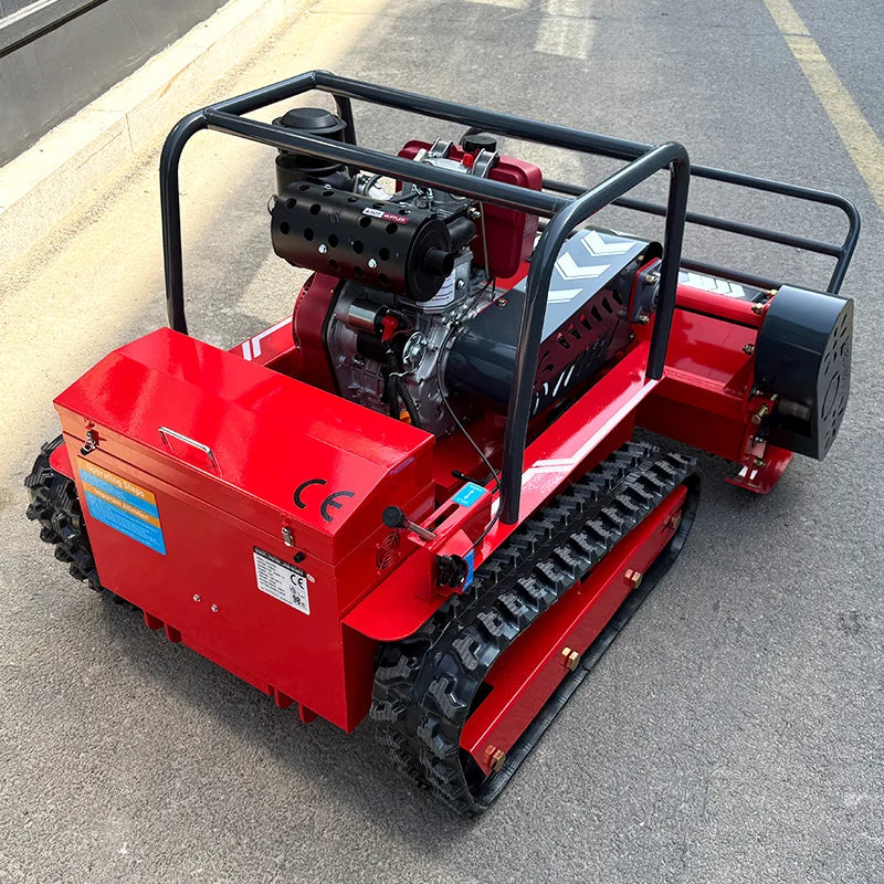 Customized High Quality CE Approve Grass Cutting Machine Crawler Brush Cutter for Agriculture Electric Remote Control Robot Lawn