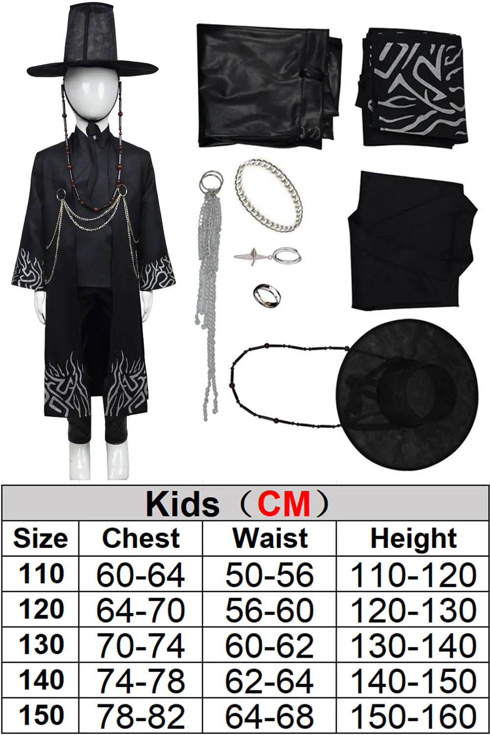 Kids Boys Jinu Demons Hunter of KPop Cosplay Costume Children Roleplay Fantasia Clothing Child Disguise Outfits Halloween Suits