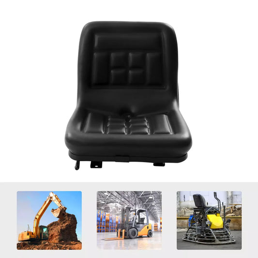 High Back Mower Seat Universal Forklift Seat for Lawn Tractor Excavator Skid Loader Backhoe Dozer Slidable