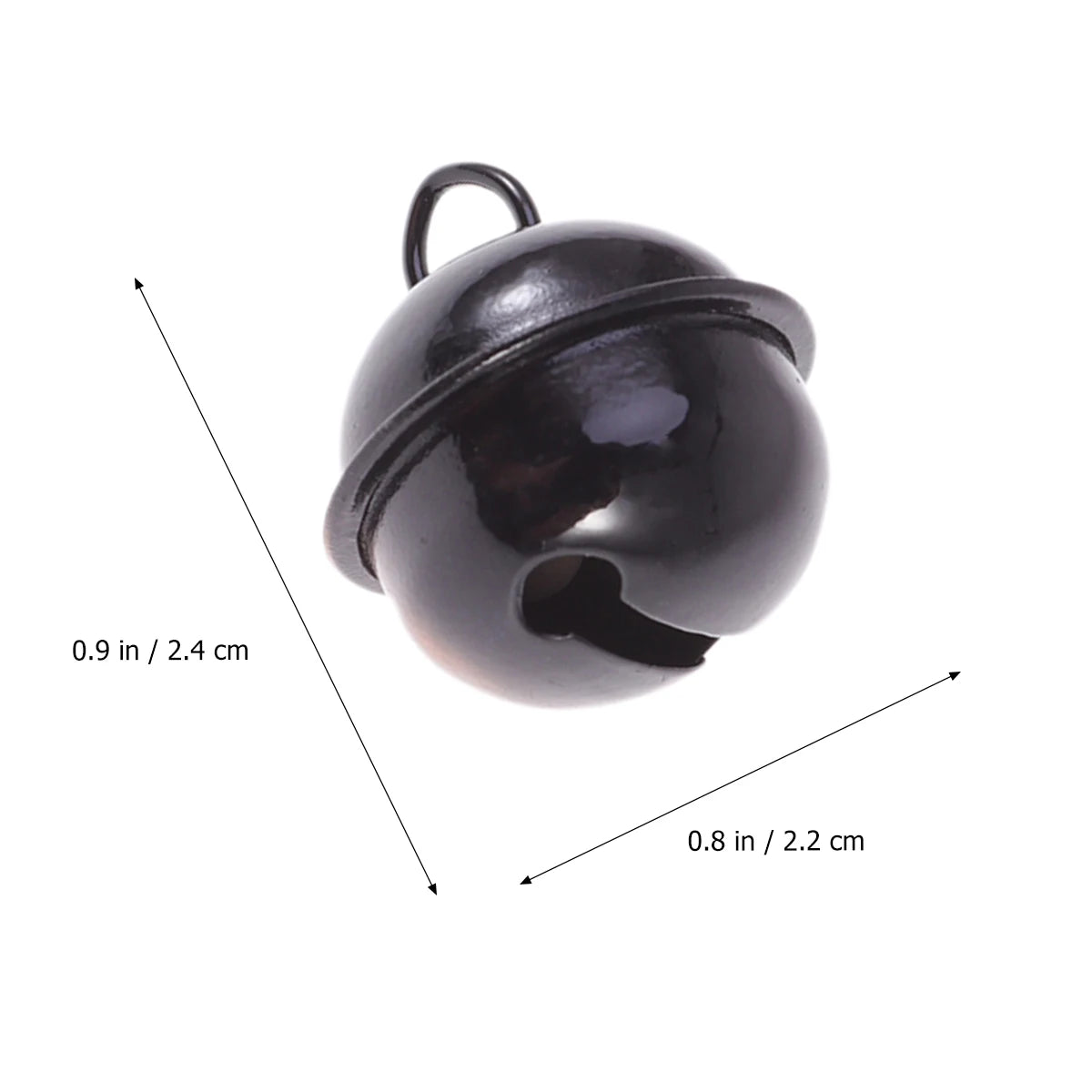 50 Pcs Metal Jingle Bells Christmas Crafting Supplies Round Bell DIY Projects Bright Round Jingle Bells Colored Decorations