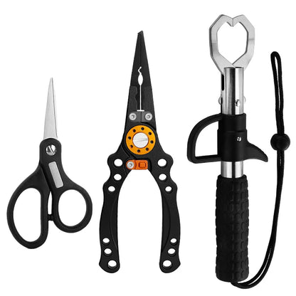 Multifunctional Fishing Tool Set Salt Water Freshwater Fish Clamp Scissors
