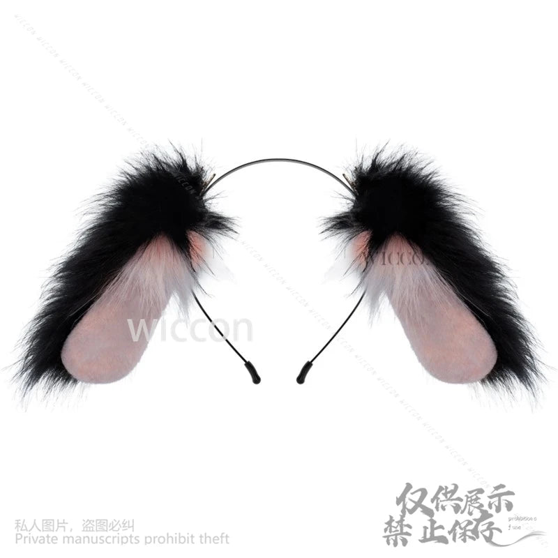 Anime Furry Suit Cosplay Dog Lolita Ears Accessory For Halloween Christmas Girls Headband Decoration Hair Woman Cos