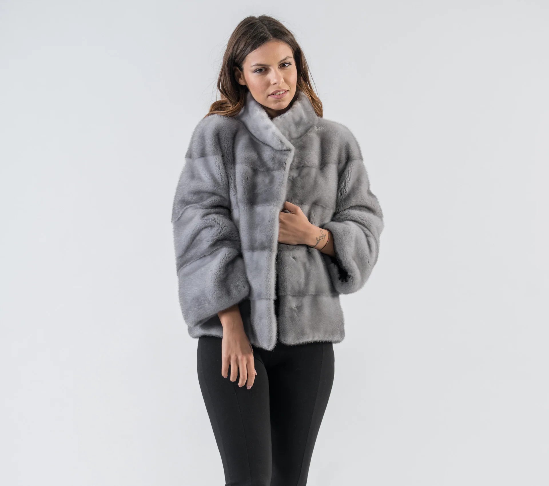 Natural Real Mink Fur Coats for Women, Short Style, Winter Fashion, New,