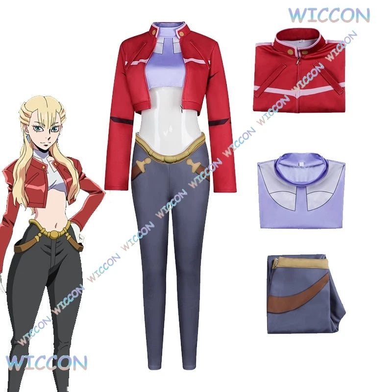 2025 July Anime Clothing Bullet B/B Baretto Cosplay Noah Costume Women Halloween Carnival Role PLay Outfit Coat Pants Fullset