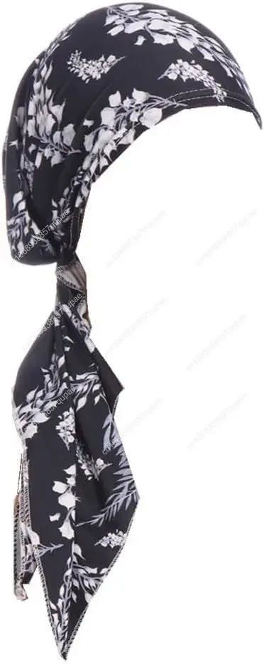 Pre-Tied Bandana Turban Hat Chemo Cancer Headscarf Headwraps Headwear for Women Hair Cover Hat