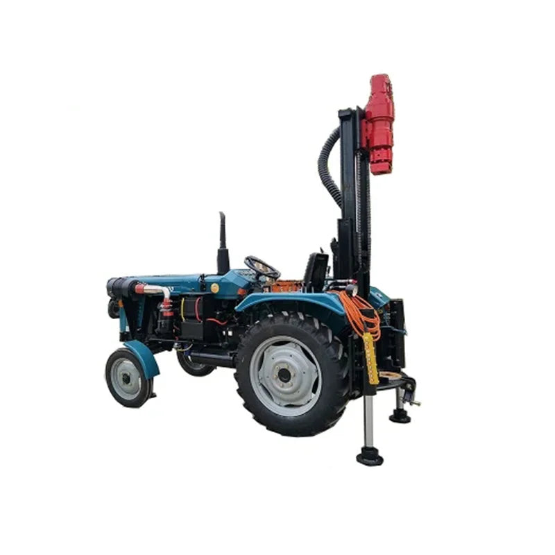 Drill 100M 150M Water Well Machine Mounted On 4X4 Drilling Rig Tractor