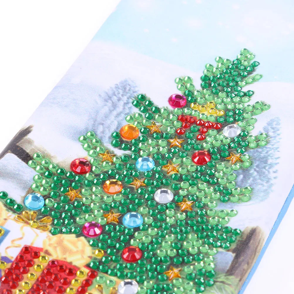 DIY Diamond Painting Glasses Storage Bags Waterproof Glasses Pouches  Cartoon Diamond Painting Craft Handbag Kit Christmas Decor