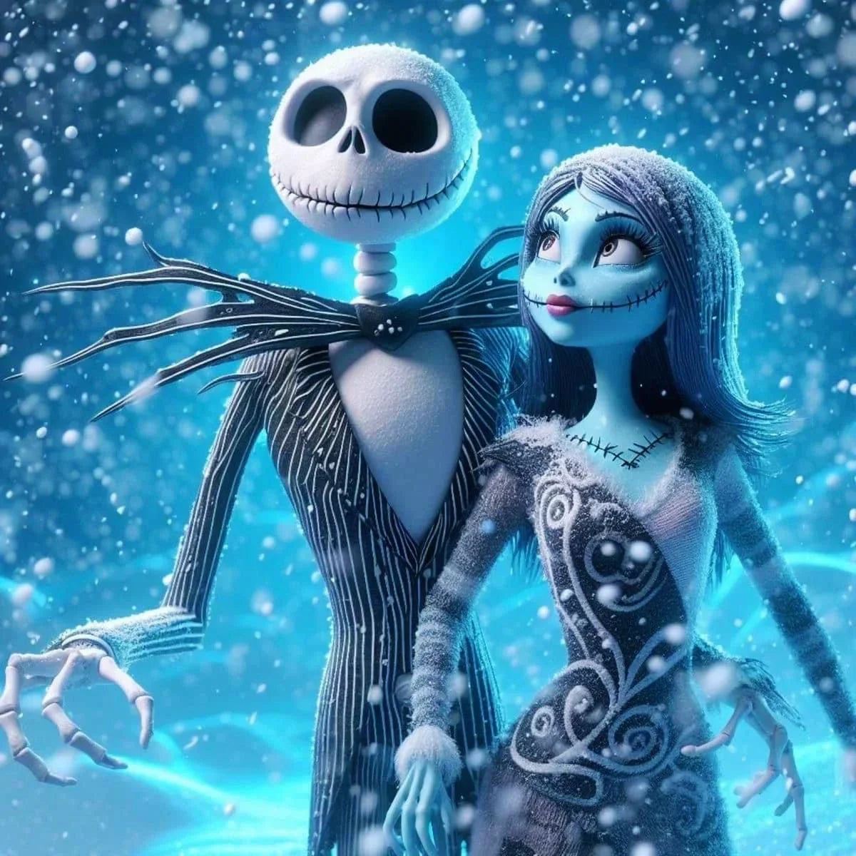 Disney 5D Diamond Embroidery Jack Rhinestone Pictures Painting Cartoon Full Drill Mosaic Nightmare Before Christmas Holiday Gift