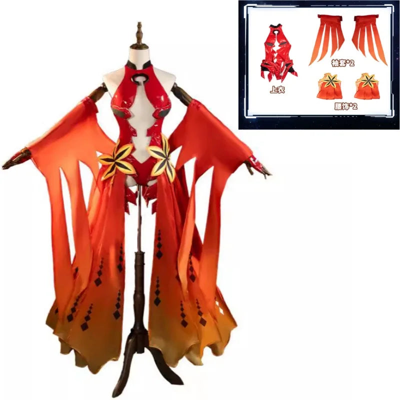Anime Roleplay AGCOS Guilty Crown Yuzuriha Inori Cosplay Costume Woman ギルティクラウン Christmas Uniform Clothes Cosplay Halloween Suit