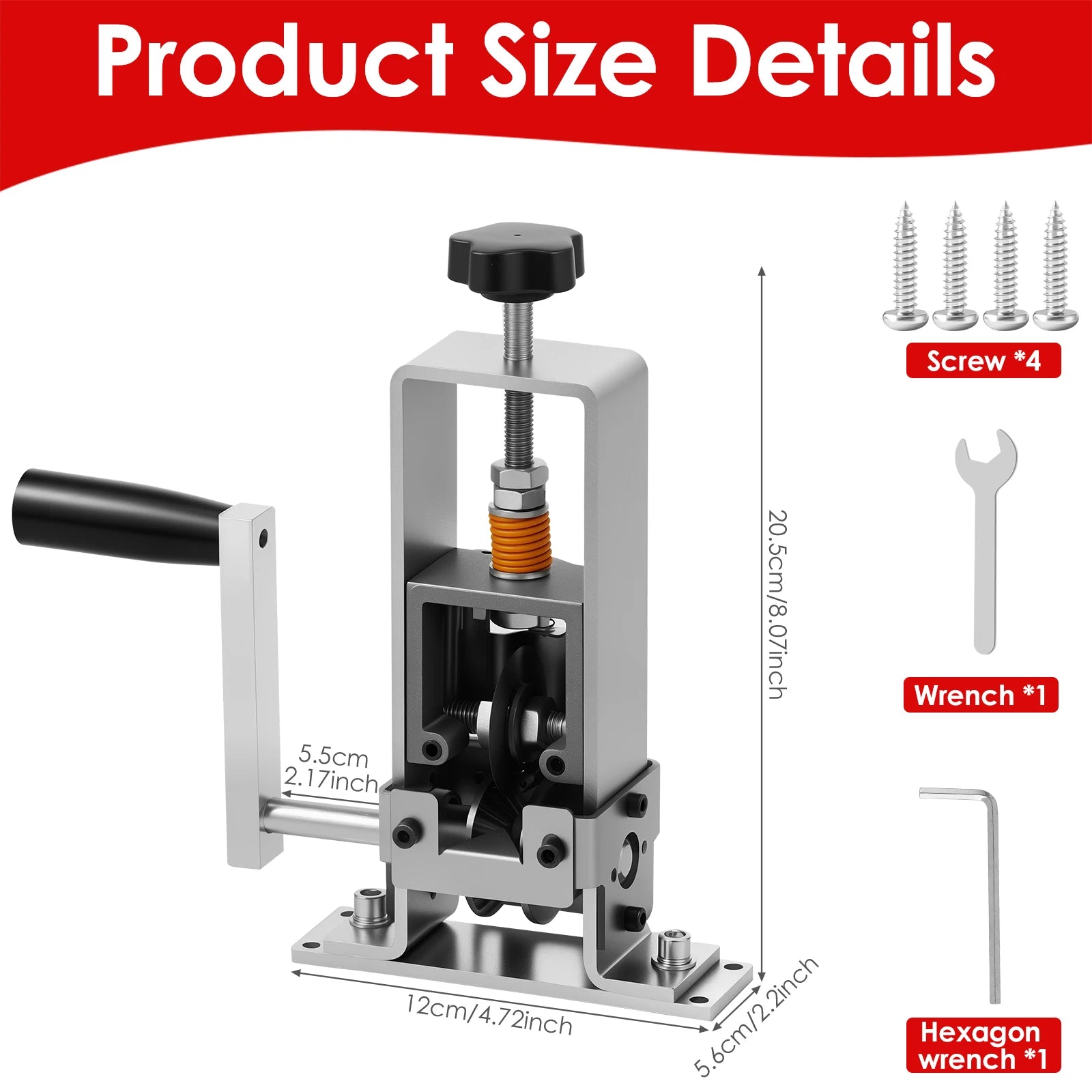 Wire Stripping Machine for 1 to 25 mm Cable High Efficient Cable Peeler Portable Hand Crank or Drill Powered Wire Stripper